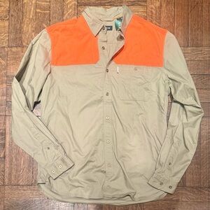 Orvis Men’s Long-Sleeve Button-Up Midweight Shooting Shirt Size Large